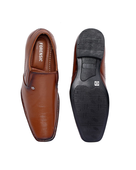 Premium Office Wear Slip on Formal Shoes - Tan