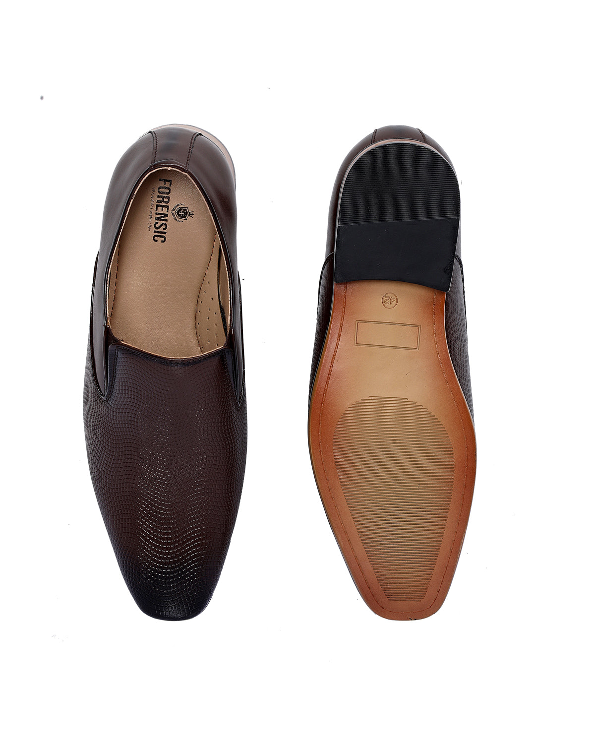Perforated Slip-On Leather Shoes