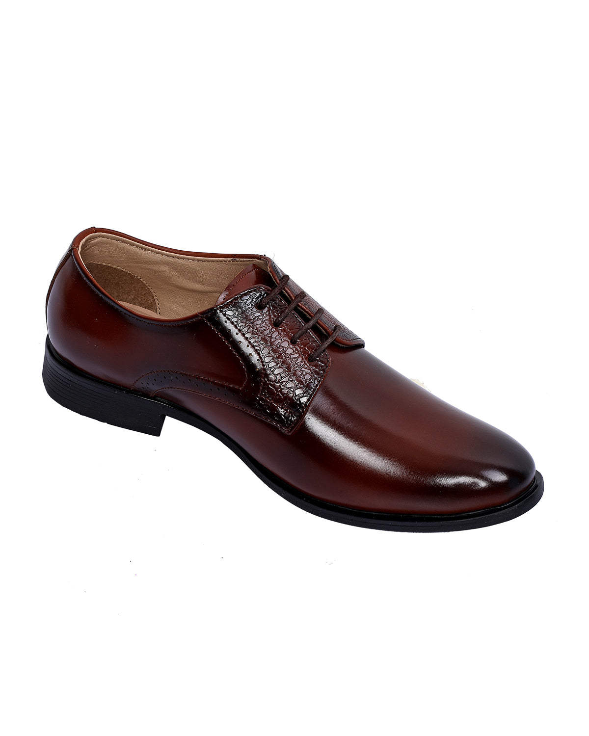 Men Two Tone Lace-up Front Oxford Shoes