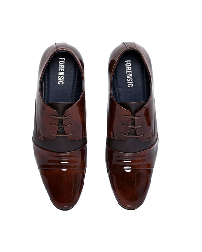 Men Two Tone Lace-up Front Oxford Shoes