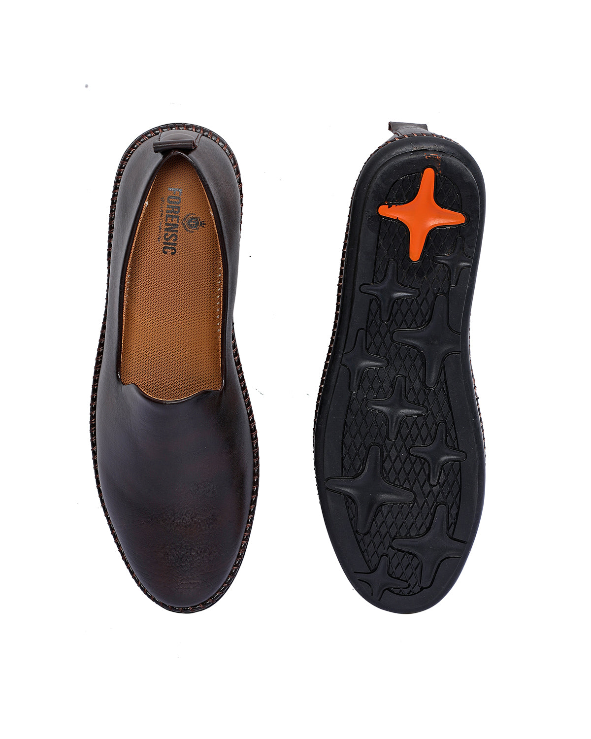 Loafer Slip-on Shoes - Dark Brown