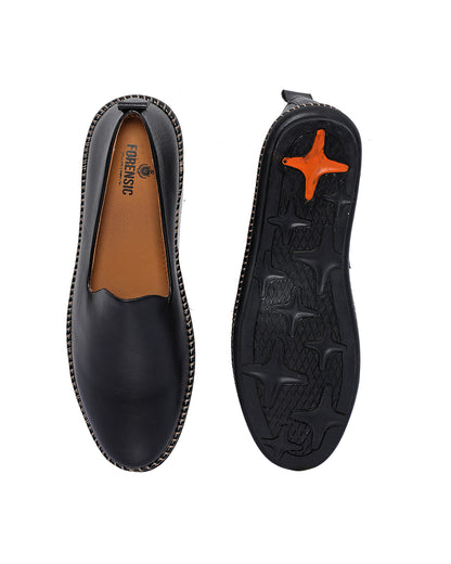 Loafer Slip-on Shoes - Black