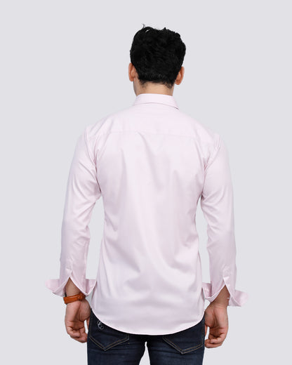 Light Pink Shirt with Patch Pocket