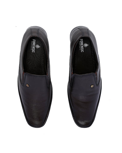 Office Wear Slip on Formal Shoes - Dark Brown