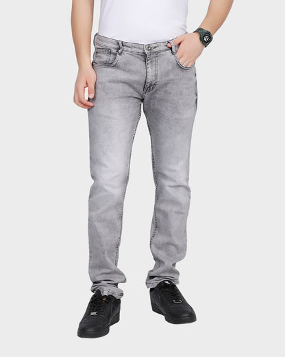 Regular Mid Rise Grey Jeans