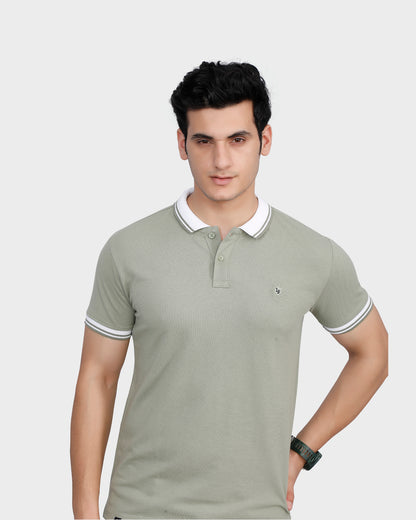 Forensic Logo Solid Classic Polo T-Shirt - Pista Green