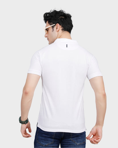 Forensic Logo Solid Classic Polo T-Shirt - White