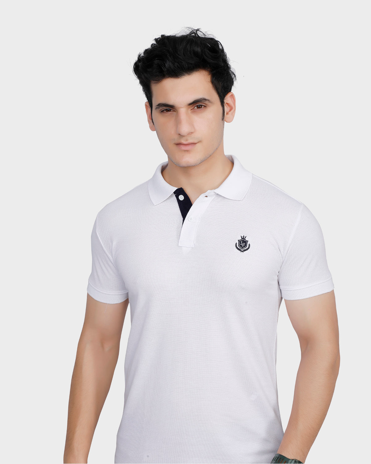 Forensic Logo Solid Classic Polo T-Shirt - White