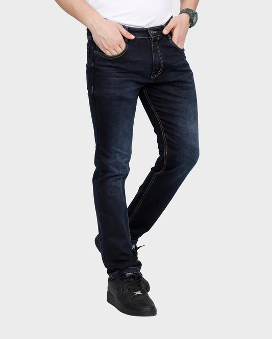 Regular Fit Narrow Length Jeans- Ink Blue