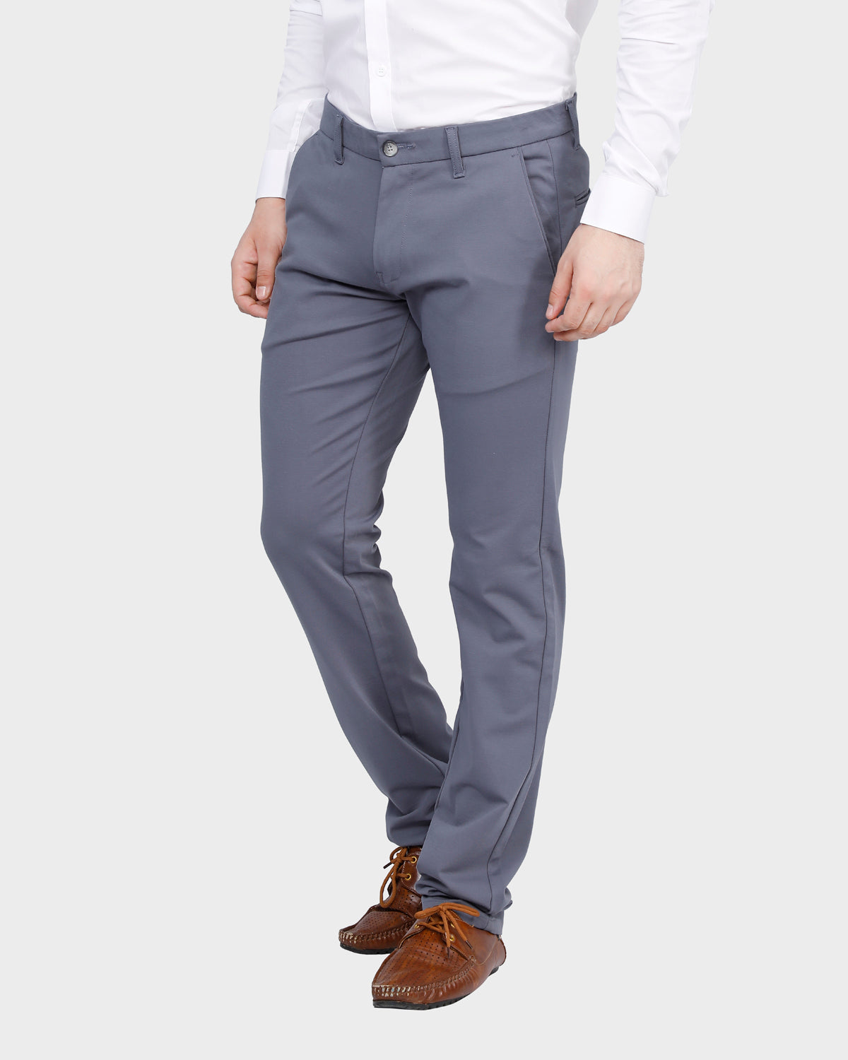 Men's Dark Grey Slim Fit Pant