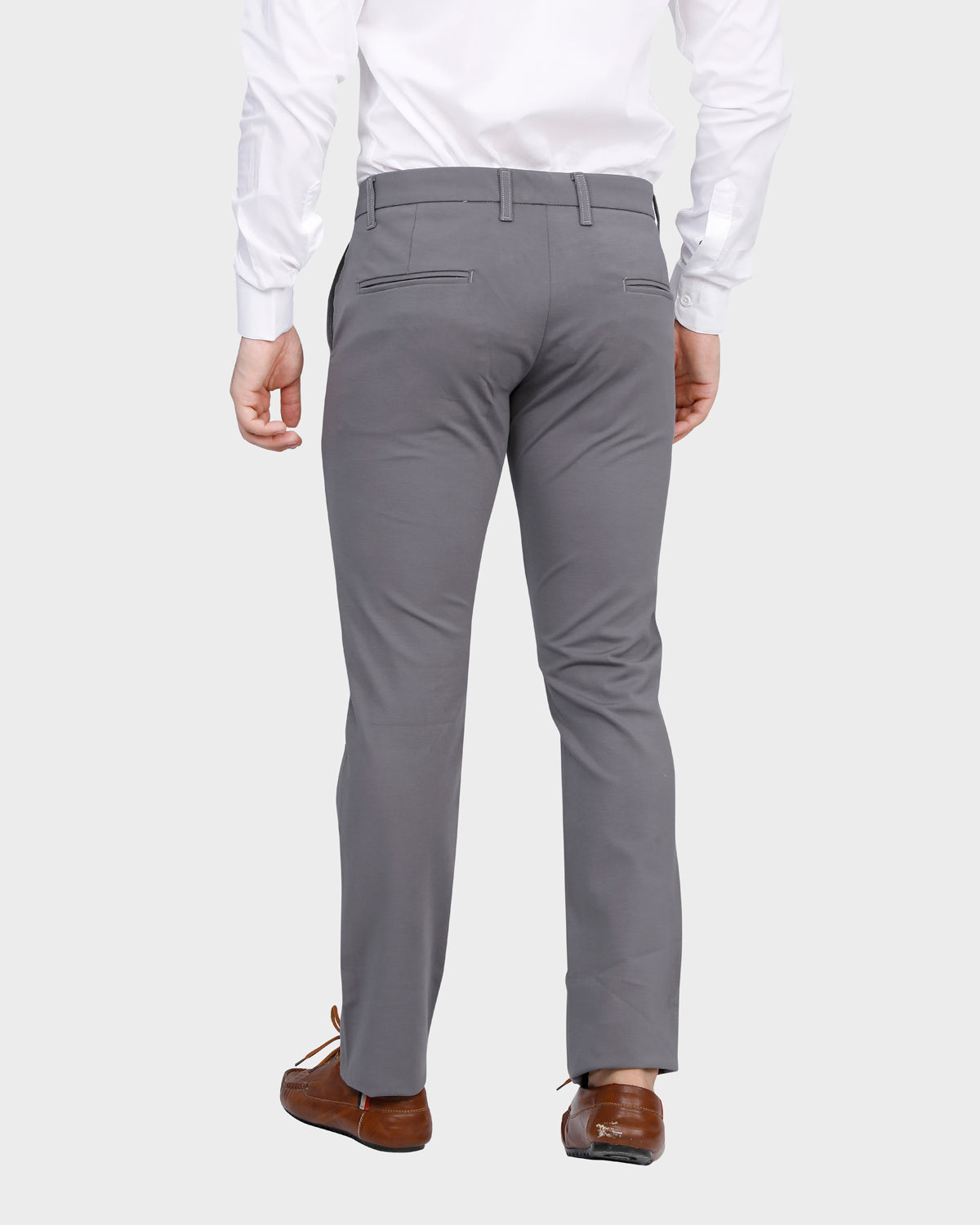 Men's Grey Shade Slim Fit Pant