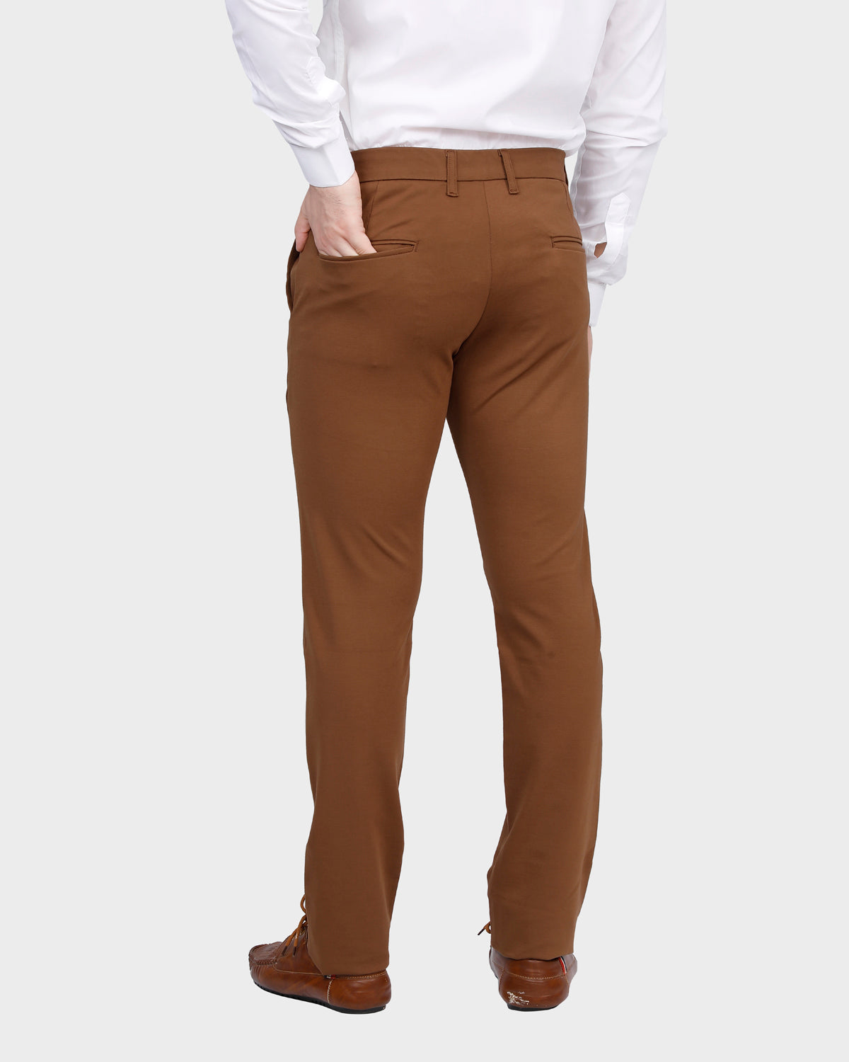 Men's Classic Brown Slim Fit Pant