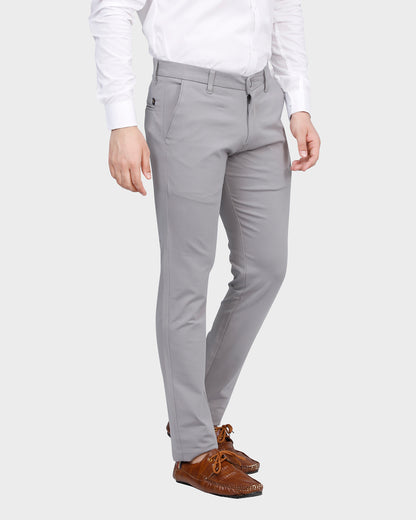 Men's Grey Slim Fit Pant