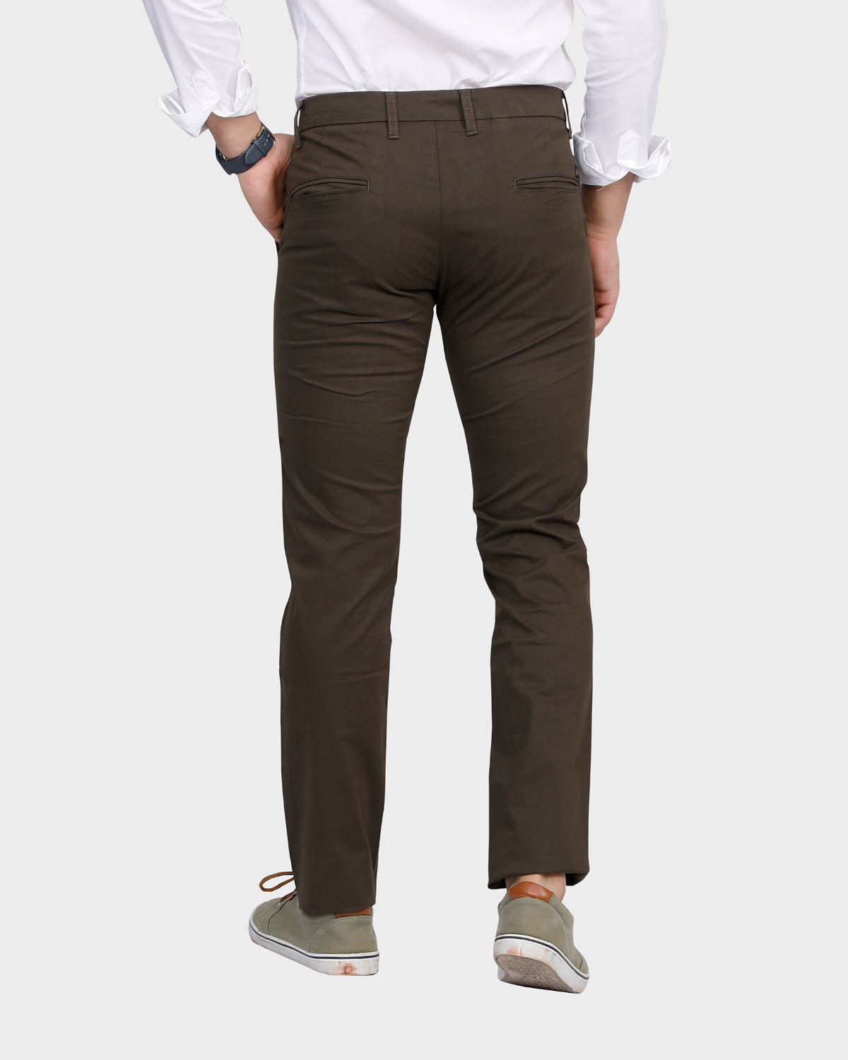 Men's Masala Grey Slim Fit Pant