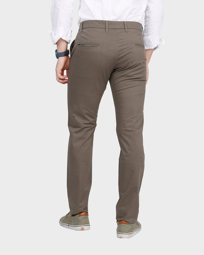 Men's Ash Grey Slim Fit Pant