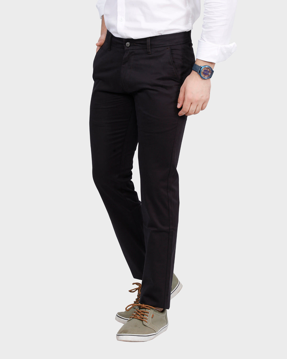 Men's  Slim Fit Pant- Black 2